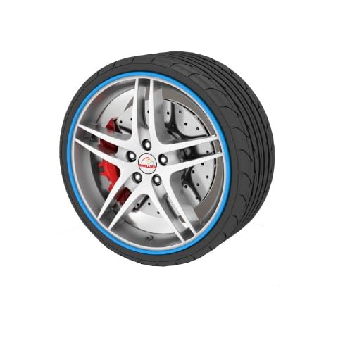 Rimblades SS5131 Ultra Blue Alloy Wheel Protection For Cars And Other Vehicles - Universal Easy Fit Self-Adhesive Up to 22 Inch Cover