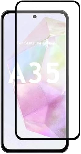 Capa Protetora Transparente para Samsung Galaxy A35 com Película de Vidro 3D, Anti-Impacto