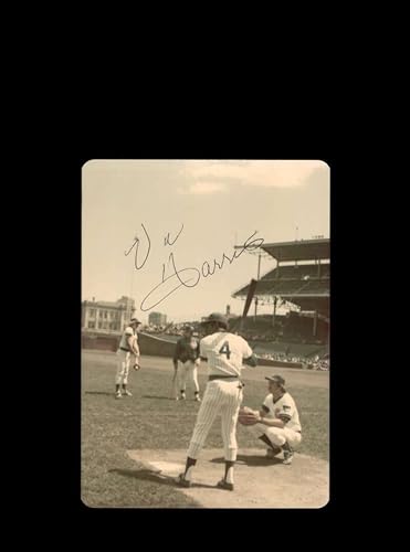 Vic Harris Signed Original 1970s 4x5 Snaphot Photo Chicago Cubs At Wrigley 2