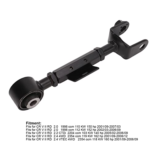 Braços de suspensão de curvatura traseira, braço de controle de esteira superior traseiro resistente