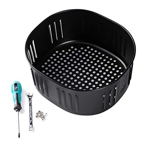 Air Fryer Replacement Basket for Power XL 5.3QT,Air Fryer Accessories for Gowise USA 5.8QT,Non-Stick Fry Basket Cover