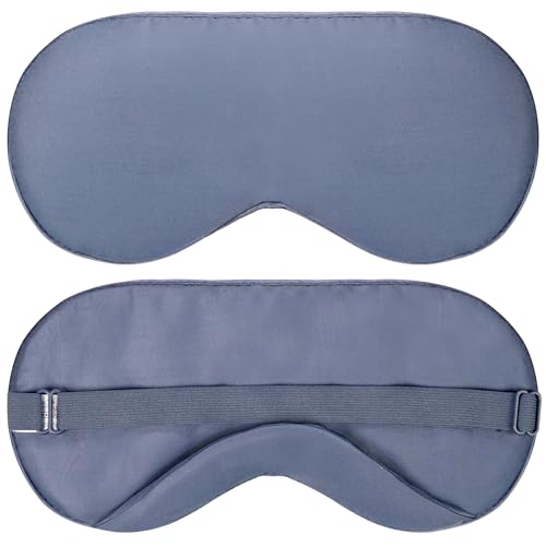 Lyocell Bambus-Schlafmaske – Augenschutz mit Nasensteg Übergröße, leicht, thermoregulierend, dünn, atmungsaktiv, feuchtigkeitstransportierend,...