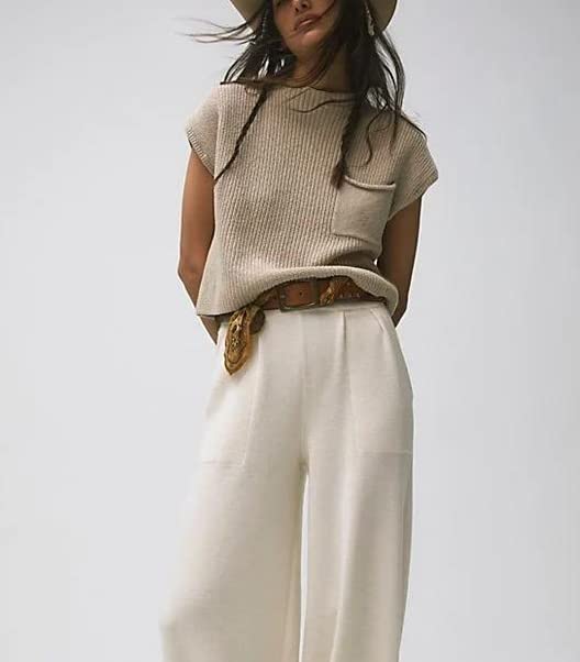 Image of Women Mock Neck Pullover Sweater Vest Sleeveless Y2k Going Out Knit Crop Top