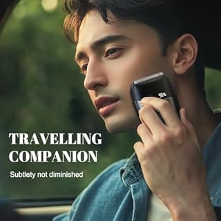 Tulzim Electric Foil shaver For Men: Portable electric razor for Beard/Face - 3 Floating Blade LED Display USB-C Fast Rechargeable - IPX7 Waterproof for Travel & Home, Black