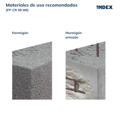 Miniatura 2 de Index 100 Clavos Standards Con Rosca M6 X 8 Para Clavadora De Polvo 3,8 X 27 Mm Fpcr0827 Index