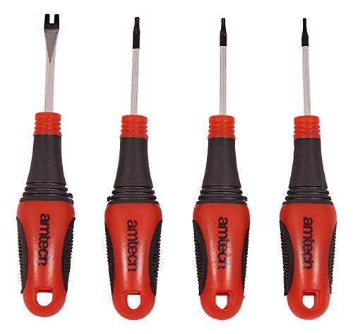 Image of Amtech L0035 Go Through Screwdriver Set, Clear, 5-Piece