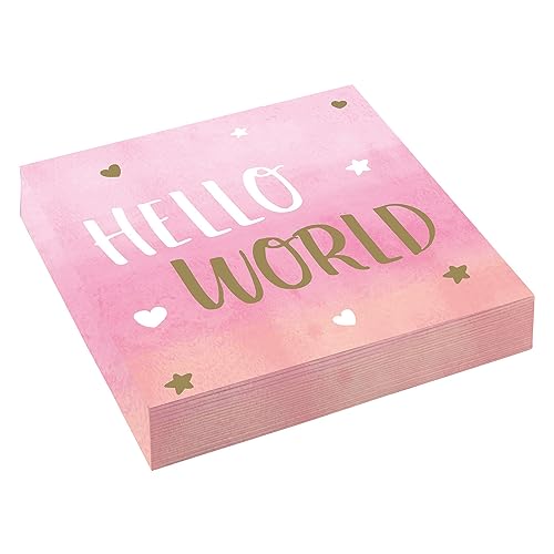 amscan 16 serviettes Oh Baby Girl