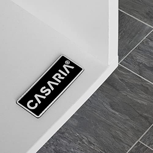 Casaria® Bücherregal mit 4 Fächer 106x30x30cm Kippschutz Bodenschoner 40kg Belastbarkeit Wohnzimmer Schlafzimmer Büro Regal Standregal Würfelregal Weiß