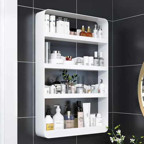 Étagère maquillage murale pour libérer le lavabo encombré de salle de bain
