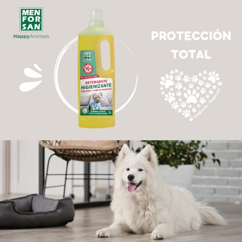 Miniatura 6 de Menforsan Detergente Para Ropa Y Cama De Mascotas Desodoriza Y Limpia En Profundidad Elimina Malos Olores Muy Concentrado Fragancia Agradable 1 Litro