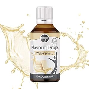 Borchers Flavour Drops witte chocolade 0 calorieën, zoetstof, voor koken en bakken, voor drankjes, Smaakdruppels 30 ml