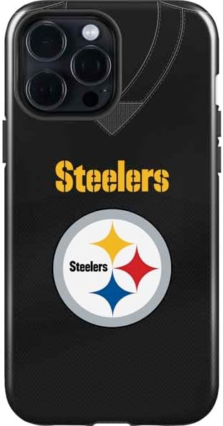 Skinit Impact Phone Case Compatible with iPhone 15 Pro Max - Officially Licensed NFL Pittsburgh Steelers Large Logo Design