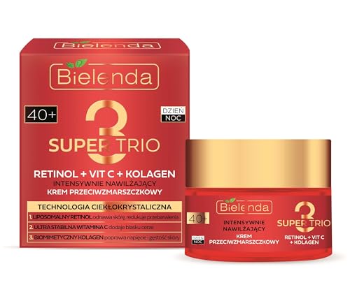 Bielenda SUPER 3 Trio Retinol + Vit C+ Collagen 40+ 50 ml