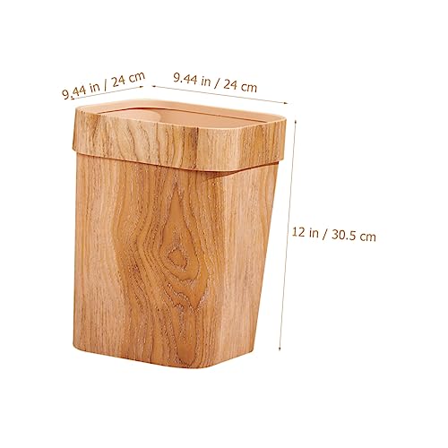 Bote de basura rectangular Chocolate 10L DOITOOL miniatura 7