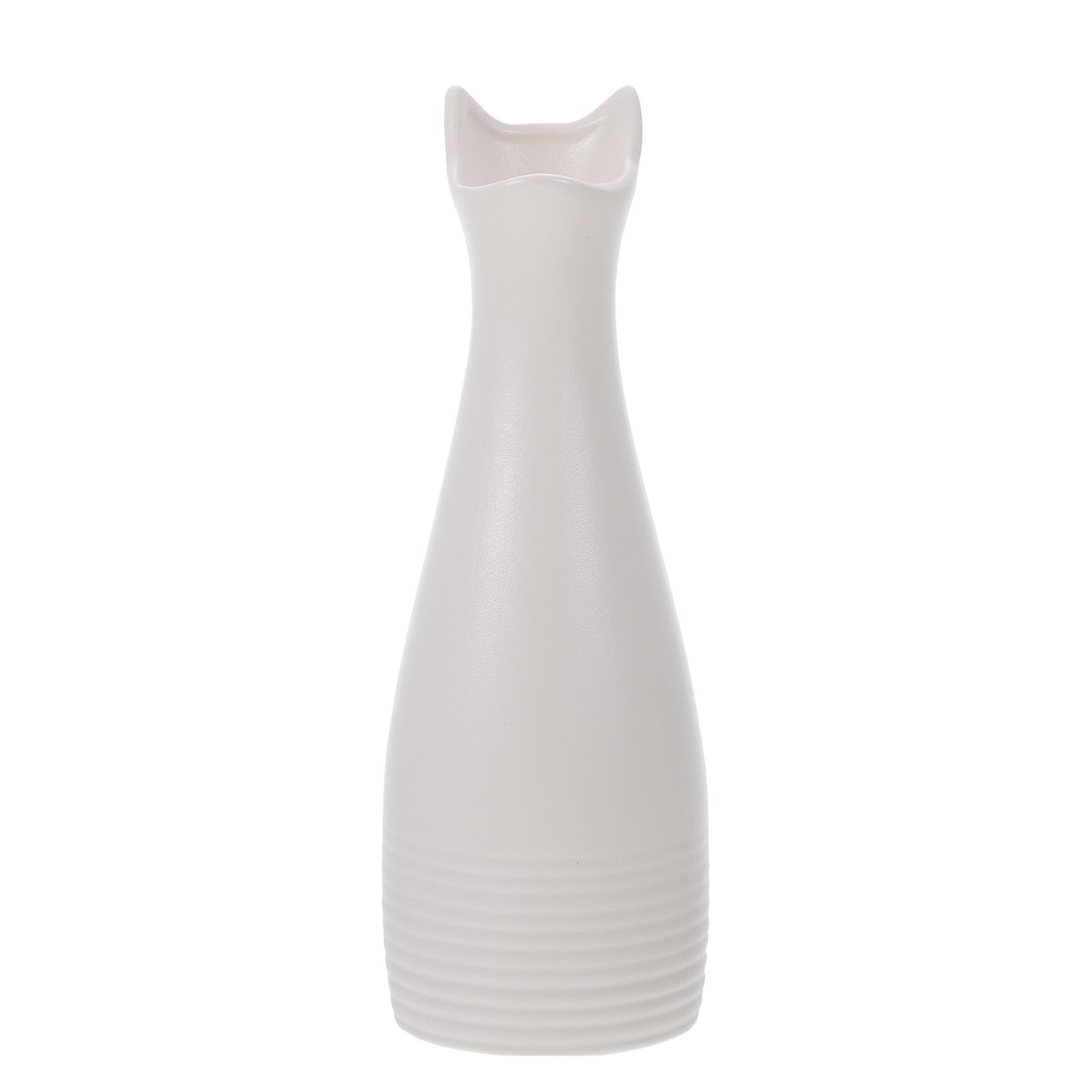 Vase céramique blanc style simple ornement artistique épuré