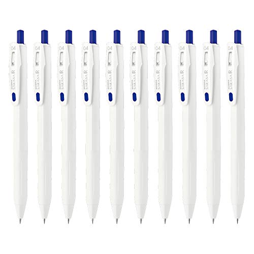Stylo encre gel Zebra Sarasa R pointe fine 0.4mm encre bleu anti bavure