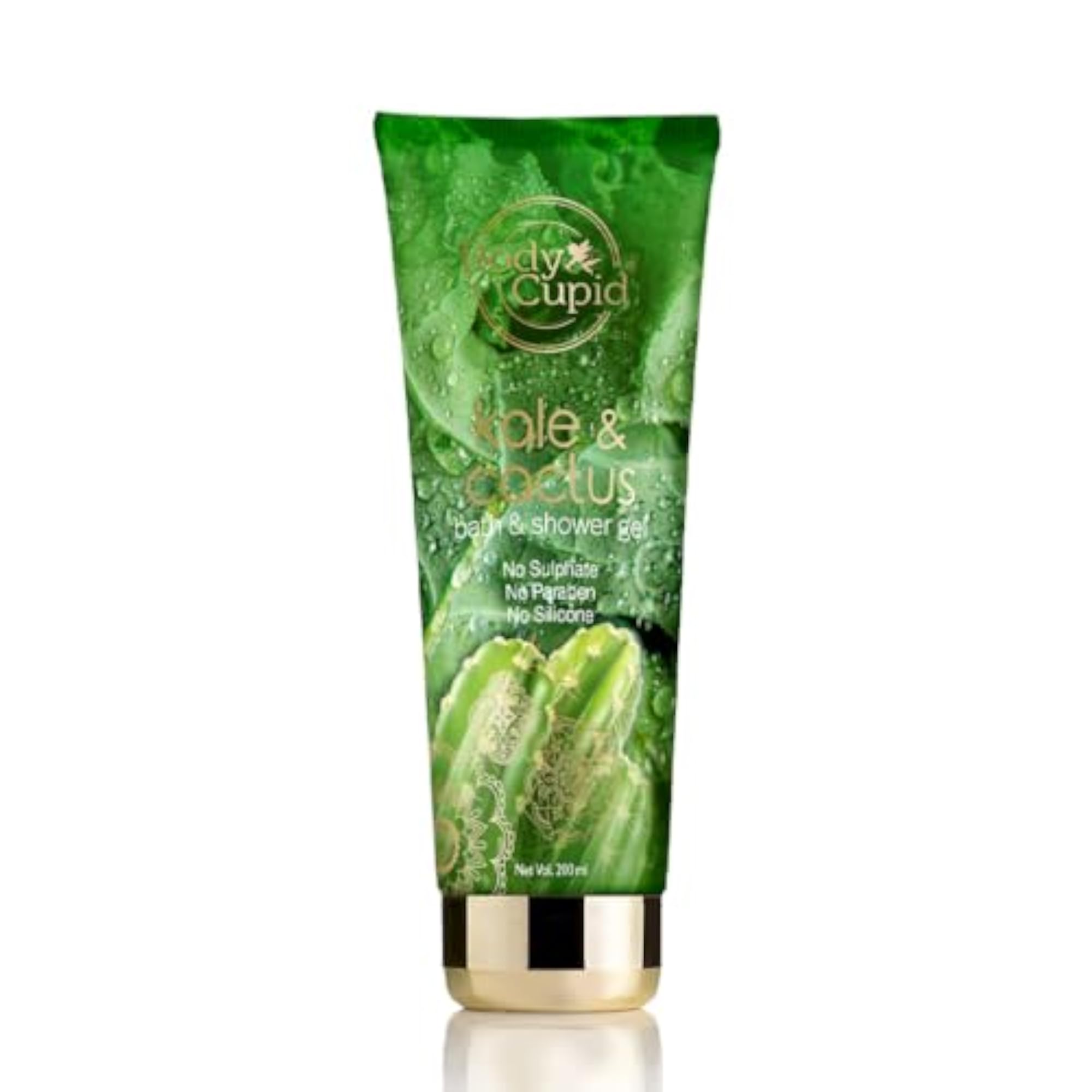 Refreshing Kale and Cactus Shower Gel, Hydrating Cleanser