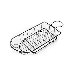 Fries Mand, Mini Fries Blue, roestvrijstalen friet mand, mini friet mand met handvat, geschikt voor gebakken snacks, friet, etc,Black