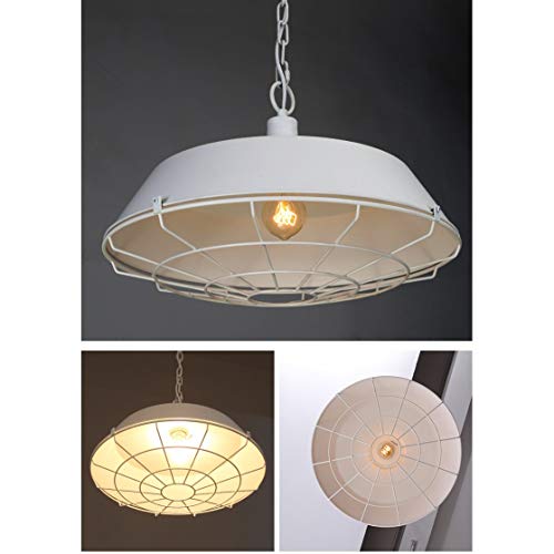Suspension léger loft de plafond industriel au design vintage en métal brossé