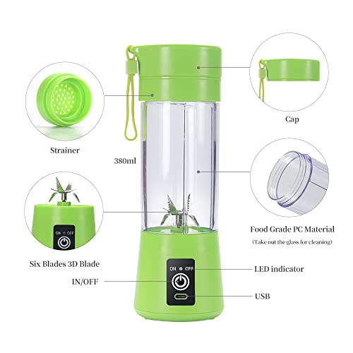 Frullatore Portatile,Mini Frullatore Elettrico Usb...