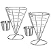 Cabilock 2 Pcs Frites Français Stand Buffet Cône Trempage Porte- Gobelet Snack Apéritif Servant Rack Paniers D'affichage pour Cuisine Restaurant