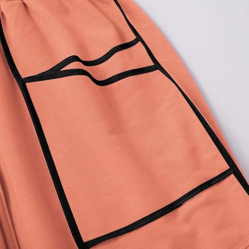Image of Barrel Pants Women Casual Cargo Wide Leg Baggy Sweatpants Drawstring High Waisted Lounge Palazzo Pants with Pockets