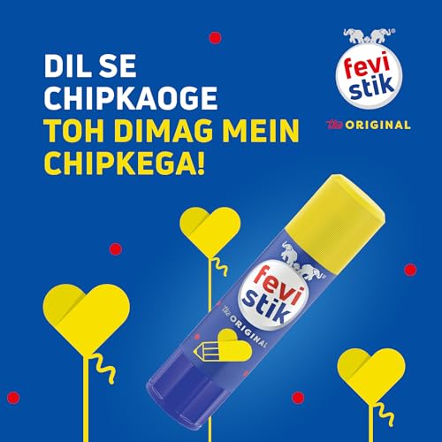 Image of Fevistik Glue Stick 15g, Pack of 2 | Multi-Purpose Glue Stick for School Projects, Art & Craft, DIY | Suitable for School & Office Activities | Easy to Use