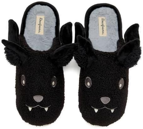 Dearfoams Unisex Adult Spooky Fuzzy Halloween Pumpkin Jack O Lant...