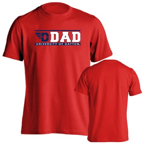 Sport Your Gear Dayton Flyers Dad Short Sleeve T-Shirt Red Large
