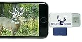 Trail Cam Tracker SD Card Reader for iPhone & Android – Best & Fastest Game Camera Viewer – Deer Hunting Smartphone Memory Card Player - Free Case- Hunt Big Bucks
