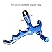 xxiaojun Compound Bow Aid Trigger and 10 feet D Loop Rope，4 Fingers AdjustableThumb Release Bow Aluminum Alloy Aids，for Outdoor Hunting ，Adult Archery