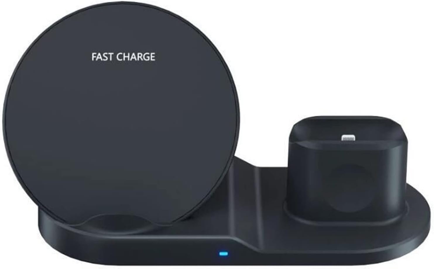 3 in 1 qi wireless charger compatible with iphone airpods 10w wireless charger induction charger fast charging station color white