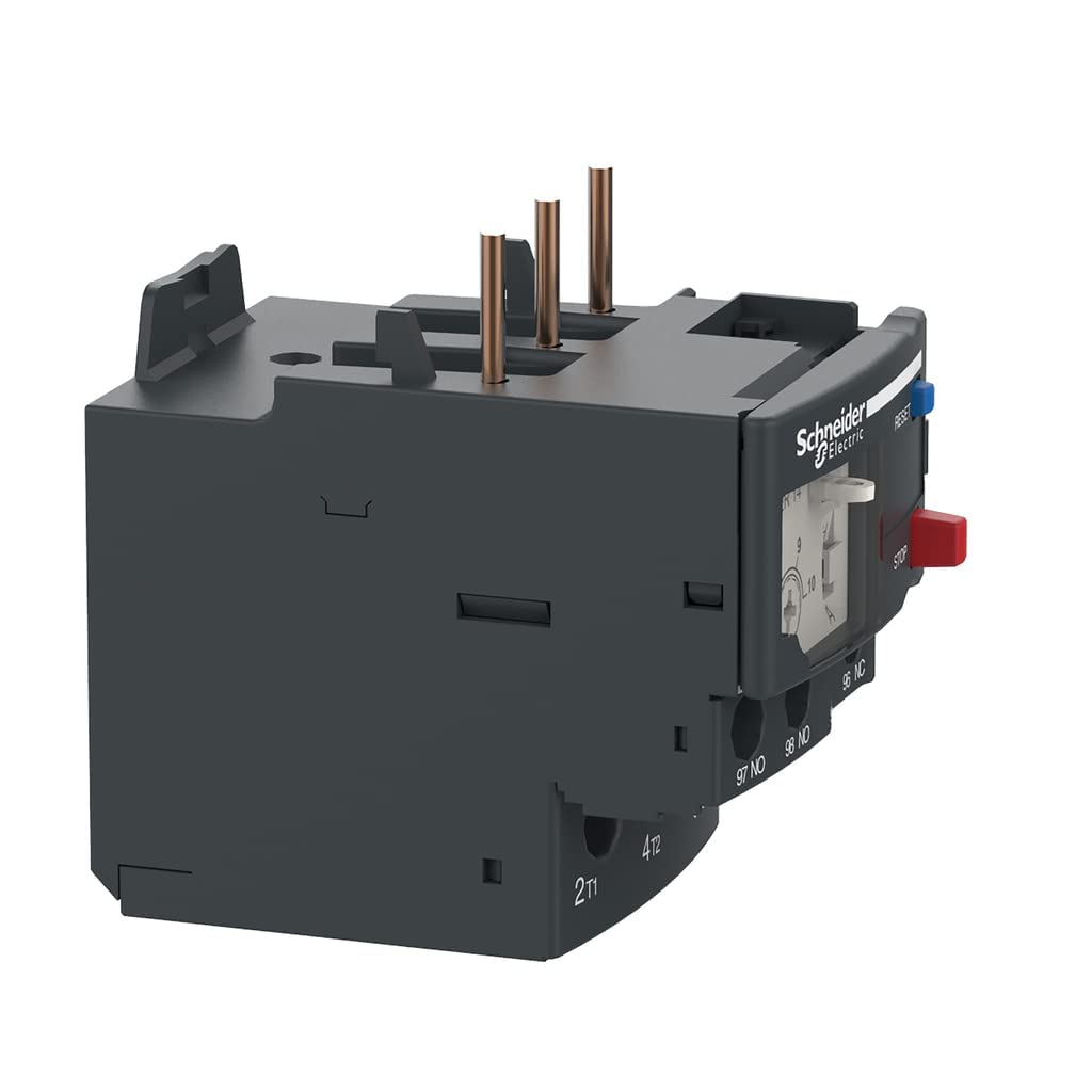 Schneider Electric DPER14 Easy TeSys Thermal Overload Relay with Manual/Automatic Reset, Screw Clamp Terminals | Used with Air Conditioner, Heat Pump, HVAC, AC Compressor and More, 7-10Amps