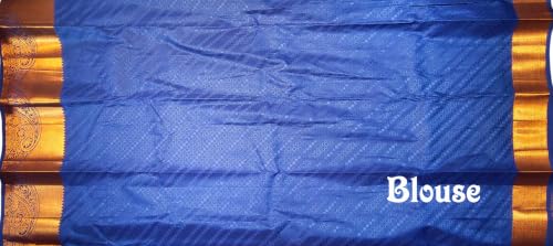 Image of VFCollections Women's Kanchipuram Silk Pure Pattu Sarees With Blouse