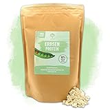 Zellgrün® Erbsenprotein 1000g | 100% veganes Eiweiss mit 80% Proteingehalt | 1Kg Proteinisolat mit wichtigen BCAAs und Erbsen aus Canada | ohne jegliche Zusatzstoffe