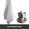 5000W No Noise Spiral Wind Turbines,12V 24V 48V 2 Blade Home Wind Turbines with Controller (White)