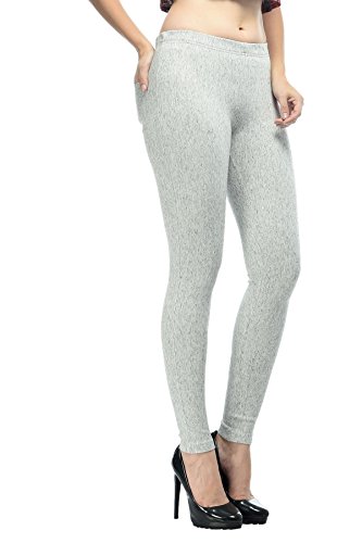 Image of Frenchtrendz Women's Slim Fit Mid Rise Stretchable Cotton Modal Spandex Jegging Pull On