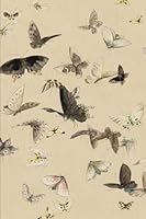 Vintage Butterflies Notebook: Vintage Beige, Butterfly Drawing, Notebook (Journal Composition Book) (6 x 9" Medium) 1548110906 Book Cover