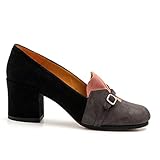  Audley - Medium Heeled Thais Shoes in Multicolor Suede - 20601OMAR - 37