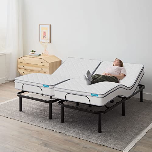 Linenspa Twin Xl Adjustable Bed Base - Motorized Head And Foot Incline - Quick And Easy Assembly #TOP4