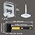 Tile Leveling System 1/8" Spacers Tile Leveler Clips 5500 Pcs and Tools Harden Rubber Mallet Hammer 16 oz .Tile Tools Set for Professional Ceramic and Stone Installation