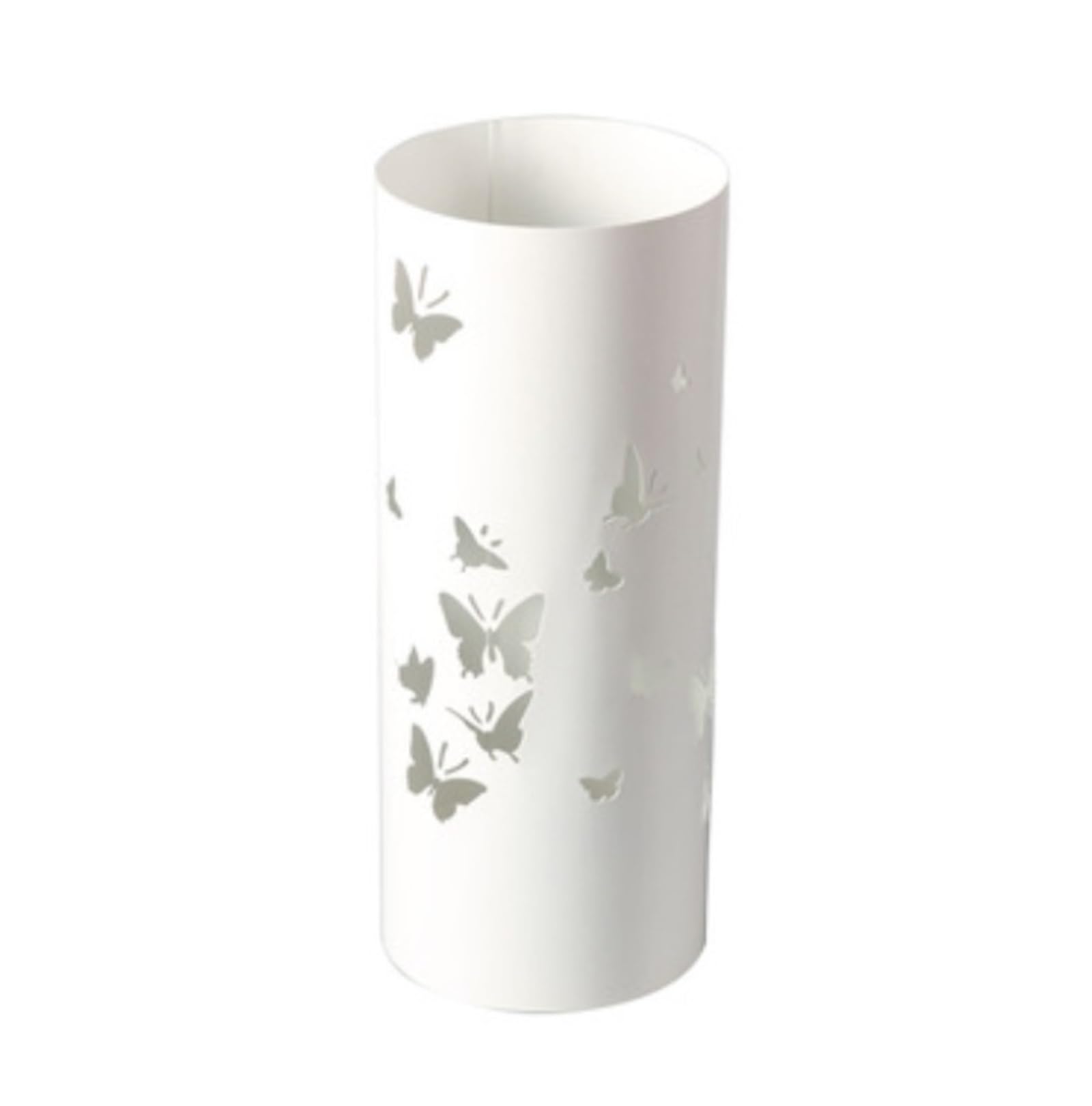 Porte-parapluies blanc avec bac d'égouttage pour stopper l'eau au sol