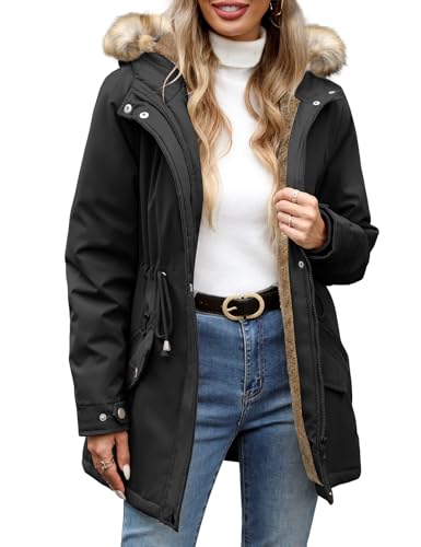 UMIPUBO Women's Coats Winter Parka Coat Warm Waterproof Jacket