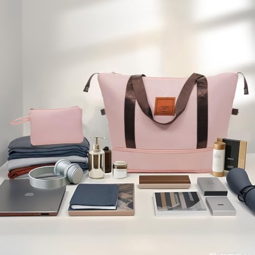 Lightweight Hardshell ABS Luggage Sets 3 Piece Carry on 22x14x9 Airline Approved Suitcases with Wheels 20 inch Pink (Pink)3