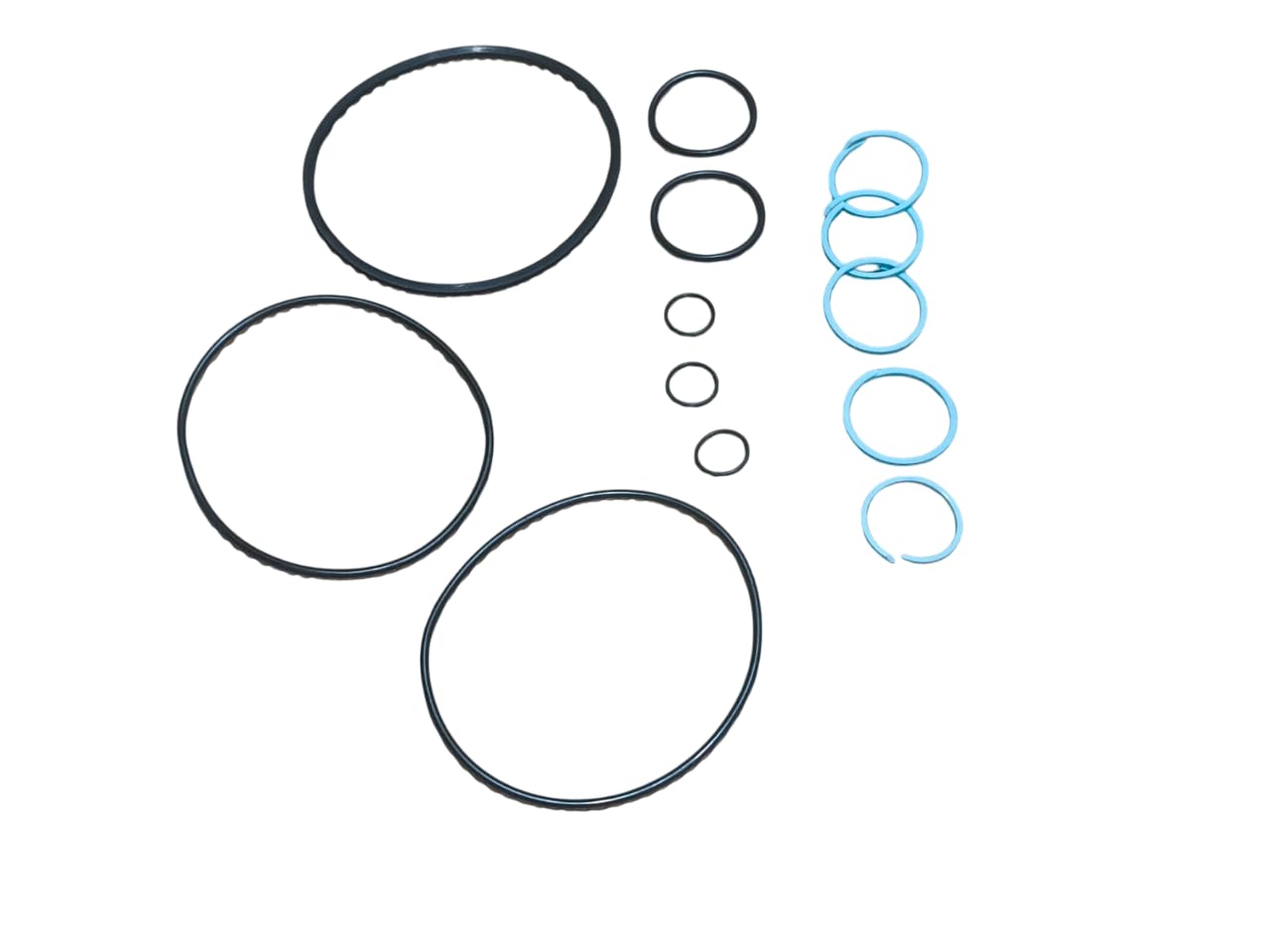 Transmission O-Ring & Seal Ring Kit Fits and Compatible with Excavator Model and Various Earthmoving Machines Part Numbers 828/10180, 828/10181, 904/50024