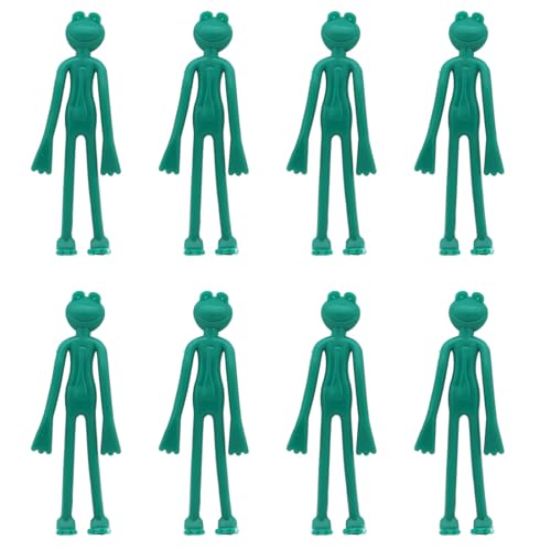 CATOR 8 bridas de jardín de rana, lazos decorativos para árboles, lazos para plantas trepadoras, lazos verdes, regalos de jardinería, regalos de jardín, regalo de rana, lazos de jardín para plantas