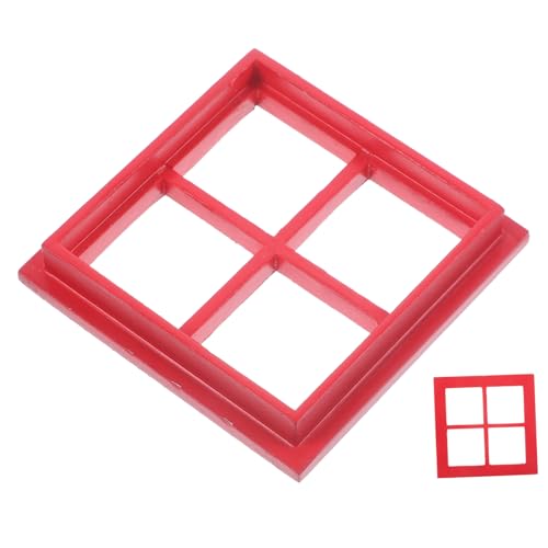 BESPORTBLE Ventana Miniatura De Madera para Casa De Muñecas Adorno De Accesorio Decorativo para Miniaturas De Ventana para DIY Casa De Muñecas