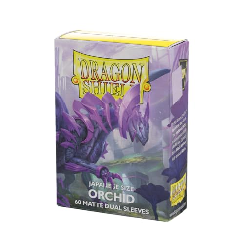 Dragon Shield - Matte Dual - Japanese Size Card Sleeves | 60 CT - Smooth & Tough Premium TCG Sleeves - Compatible with Yu-Gi-Oh, Naruto, Cardfight & Vanguard | Orchid