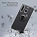 BLEOSAN Case for Huawei P30 Lite with Tempered Glass Screen Protector, Magnetic Car Mount 360° Rotating Ring Holder Kickstand Protective Cover Phone Case for P30 Lite