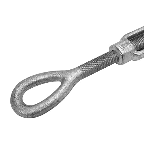 Prolinemax 3/4" x 6" Turnbuckle JAW Eye Pulley Galvanized Drop Forge Swivel Hoist Eye WLL 5200 LBS miniatura 3
